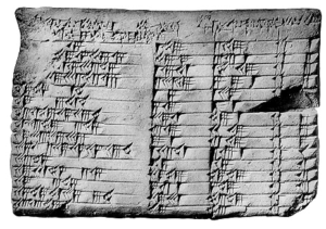 Babylonian tablet